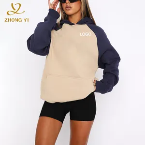 2024 Custom Women High Quality Letter Puff Printed Heat Transfer Heavy Pullovers Tops Casual 100% Cotton Fleece Unisex Hoodie