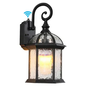 Outdoor Wall Light Fixtures Black 15.35"H Exterior Wall Lantern Waterproof Sconce Porch Lights Wall Mount for House Listed