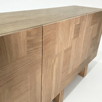 Buffet moderne en bois massif pour le salon et le rangement de la salle à manger