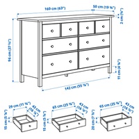 Commode moderne en bois nouveau design système de rangement à 6 tiroirs armoire commode pour salon et chambre à coucher