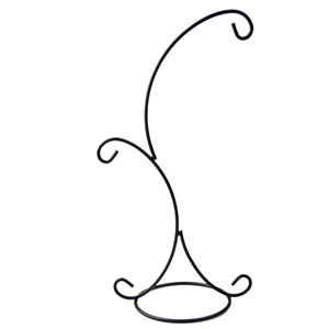 Support de rangement en métal moderne noir en spirale pour pot de fleurs, léger, à un seul niveau, pour plantes - Product Image 2