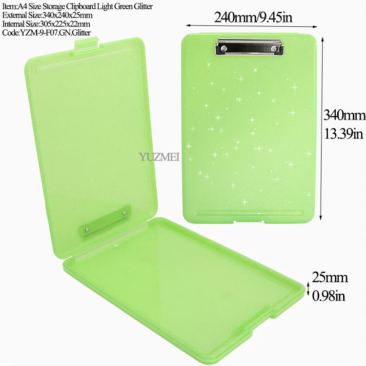 F07 Presse-papiers de rangement Paillettes vertes