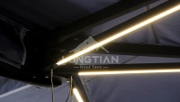 Auvent latéral XL double poteau 270 degrés à LED, robuste, pour SUV, 4x4, camping, overlanding, voyages en plein air