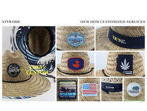 Sombrero <span class=keywords><strong>de</strong></span> Paja <span class=keywords><strong>de</strong></span> Ala Ancha con Diseño <span class=keywords><strong>de</strong></span> Bandera Americana y Logotipo Personalizado, Estilo Jazz, para Hombre, Verano, <span class=keywords><strong>Playa</strong></span>, Vaquero, Vaquera, Protección Solar, Fabricante - Product Image 2