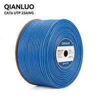 Cable de Comunicación LAN Cat6A CCA/305M PVC para Interiores, UTP de Alto Rendimiento, Conductor Sólido de 8 Hilos, 100m, Marca OEM/ODM Guangdong