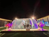 Nouveau design de tente dôme en polycarbonate pour hôtel maison dôme à bulles en cristal PC préfabriqué modulaire pour centre de villégiature
