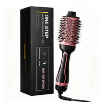 Brosse Soufflante Ionique à Poils Denses Anti-Nœuds Anti-Brûlure Rotation à 360 Degrés Séchage Rapide Lissante Volumisante Puissante
