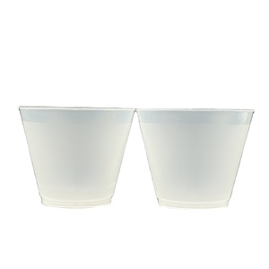9 oz Frosted Clear Reusable Unbreakable Personalized Shatterproof <b>Cups</b> Full Color Party <b>Cups</b> - Product Image 3