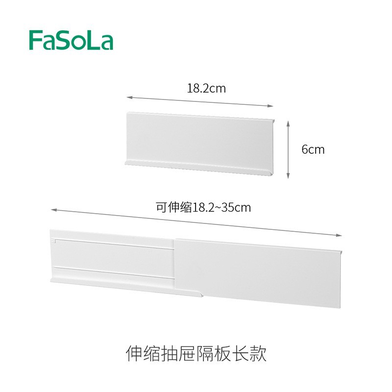 Extendable drawer divider (long version)