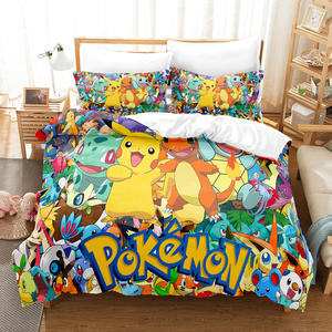 High Quality Custom Printing Cartoon Quilt Duvet Cover Bed Sheets <b>Pillow</b> Case 3pcs 4pcs Kids Toddlers Boys Bedding Sets - Product Image 1