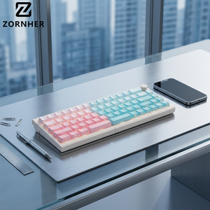 Clavier mécanique divisé haute performance Zornher ST68, sans fil, rétroéclairage RVB, échange à chaud, USB Type-C, clavier <span class=keywords><strong>de</strong></span> jeu - Product Image 2