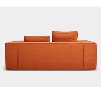 Sofá de compresión tipo bloque de tofu, sin esqueleto, de esponja completa, nórdico, de un asiento, plegable, extraíble, lavable, en bolsa de compresión.