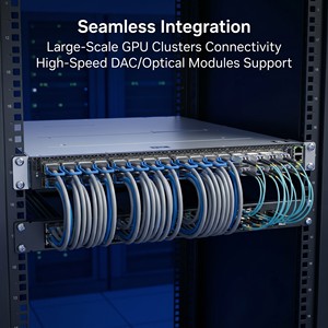 Nuevo Switch InfiniBand NVIDIA MQM9790-NS2R Quantum-2 <span class=keywords><strong>NDR</strong></span> 400G con 32 OSFP 1U C2P Airflow para IA, HPC, Clústeres y Centros de Datos - Product Image 4