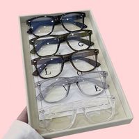 Lunettes optiques carrées simples vintage unisexes, design à rivets, anti-lumière bleue, lunettes de lecture pour hommes et femmes
