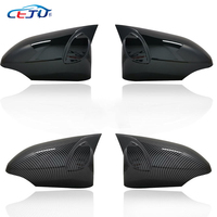 Tapas de la cubierta del espejo retrovisor del coche estilo M de aspecto de carbono ABS negro brillante para Toyota Corolla 11th Gen Axio Fielder 2014-2018-2022