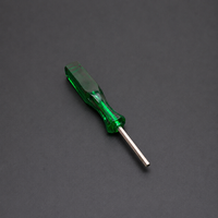Obeng Hex Magnetik H3 100mm Bilah Baja Karbon Pegangan Plastik Hijau Alat Perbaikan Manual Allen
