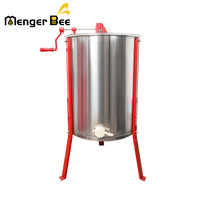 Sistem Ekstraksi Madu Manual Menger Bee High Efficiency Stainless Steel 3 Frame, Ekstraktor Madu Manual dengan Barel 38cm, Ukuran 45x26cm