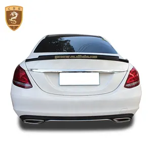 3k טוויל Weave סיבי פחמן C74 סגנון ספוילר האחורי Trunk עבור מרצדס Bens C Class W205 ברווז ספוילרים