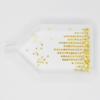 Perles de diamant AB carrées 3078AB couleur jaune DMC pour peinture diamant