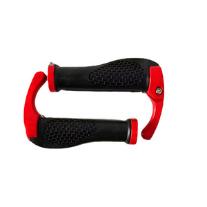 Poignées de guidon ergonomiques en caoutchouc, 25,4 mm, pour vélos de montagne, avec ensemble de poignées auxiliaires en alliage d'aluminium - Product Image 5