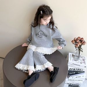 Set di felpe primavera e autunno da ragazza cartone animato nuovo stile bambina alla moda bambino autunno Set due pezzi - Product Image 1