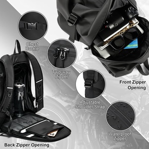 Zaino Moto impermeabile per casco e Moto <span class=keywords><strong>da</strong></span> ciclismo <span class=keywords><strong>marsupio</strong></span> con espansione caratteristiche bike <span class=keywords><strong>marsupio</strong></span> e borse - Product Image 2