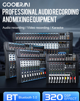 Console de Mixage Audio Professionnelle Série PB pour Scène, Table de Mixage 6/8/12/16 Canaux avec Enregistrement USB et Bluetooth