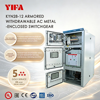 Armoire de commutation blindée extractible YIFA KYN28-12 haute tension en métal pour courant alternatif 12 kV, armoire de commutation moyenne tension