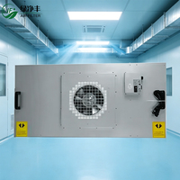 Pabrik OEM China FFU Fan Filter Unit Hepa H14 Filter Kotak Fiberglass Baru Konstruksi Rumah Sakit HVAC Efisiensi Tinggi