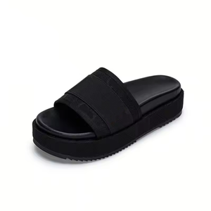 Chaussures de marche de luxe pour femmes, sandales à plateforme de marque tendance, mules plates antidérapantes décontractées pour la plage - Product Image 2