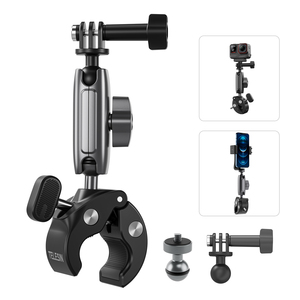 Support de pince d'accessoires universels pour caméra d'<span class=keywords><strong>action</strong></span> Telesin avec support à rotule avec filetage 1/4 pour Insta360 Ace & ace Pro - Product Image 2