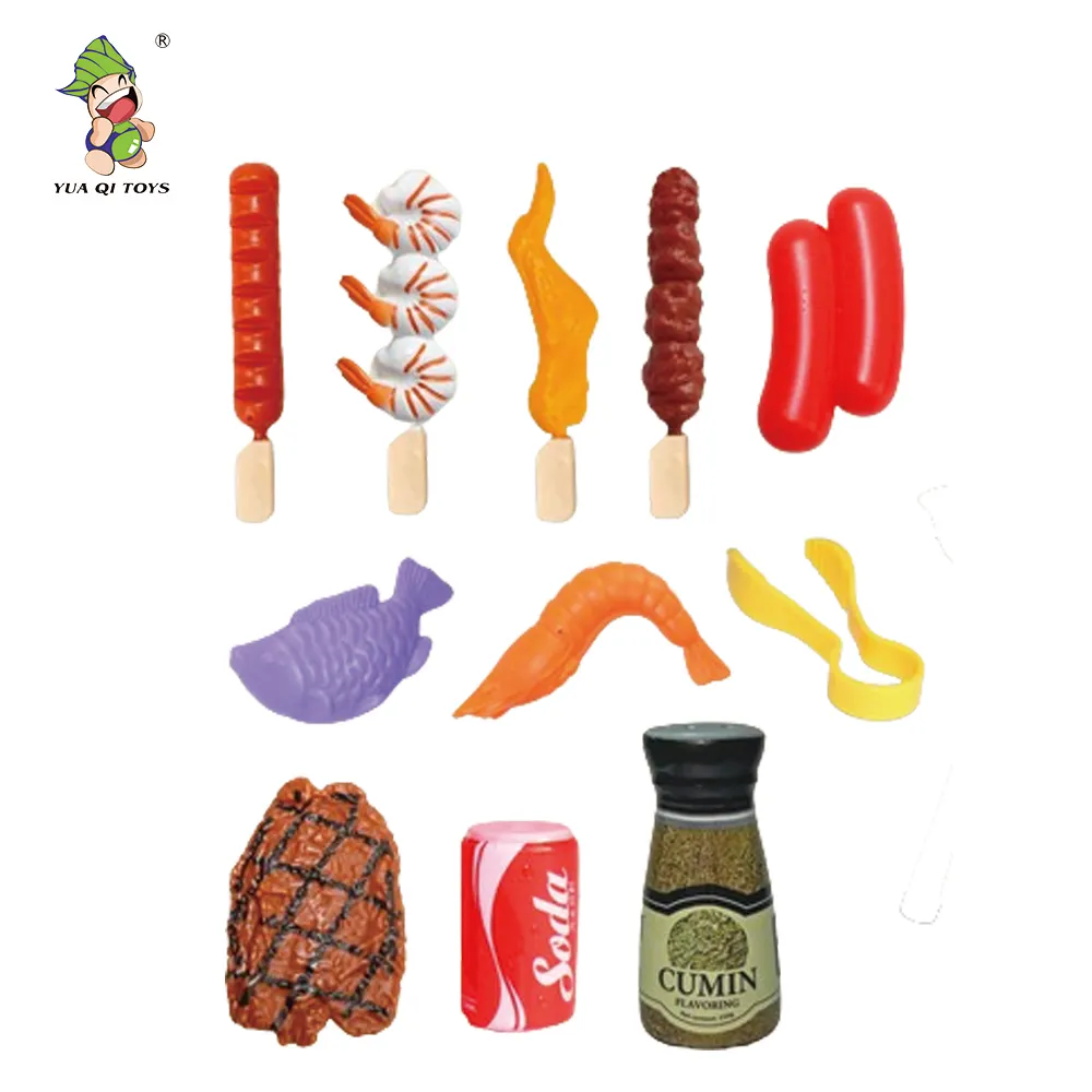 Ensemble de barbecue jeu pour enfants grille-pain jouet cuisine Ove nourriture semblant pour les filles jouer ensembles semblant jouer jouet