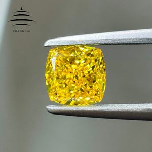CHANG LAI ขายส่งเพชรทรงคุชชั่น 2.2 กะรัต 3.06 กะรัต  รับรองโดย IGI ระดับความสะอาด VVS สีเหลืองสดใสแฟนซี  เพชรเพาะเลี้ยงในห้องปฏิบัติการ CVD สำหรับเครื่องประดับ - Product Image 2