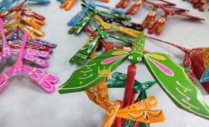 ผีเสื้อไม้ไผ่ใช้สำหรับตกแต่งทางวัฒนธรรมและการนำเสนองานฝีมือ ส่งออกจากเวียดนาม ราคาถูก - Product Image 4