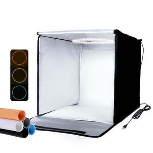 Tente de tir photographique Boîte à photos Boîtes à lumière LED <span class=keywords><strong>Studio</strong></span> Soft Box Softbox avec arrière-plans en PVC - Product Image 2