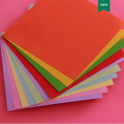 Copie de papier couleur pour bricolage, 50 pièces, 15x15 20x20