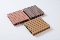 Planches de terrasse rainurées en WPC pour piscine extérieure et décoration de jardin, design moderne et imperméable