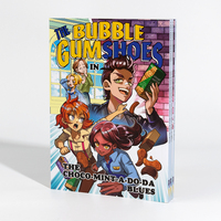 Ensemble de livres manga personnalisés, impression de bandes dessinées pour adultes en couverture souple, couleur intégrale de haute qualité