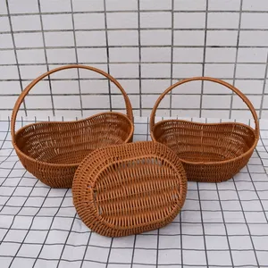 Nouveaux produits se vend en rotin comme panier tissé à la main portable <span class=keywords><strong>jardin</strong></span> cueillette et shopping panier <span class=keywords><strong>de</strong></span> fruits et légumes - Product Image 4