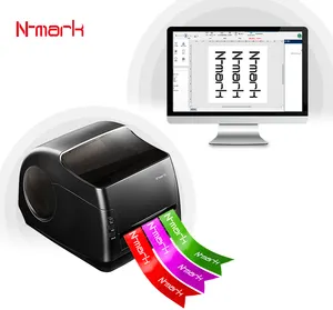 N-Mark Digitaler Heiß folien band drucker Klassischer und heißer Verkauf Satin band druckmaschine ohne Tinte mit automatischem Cutter ohne Tinte