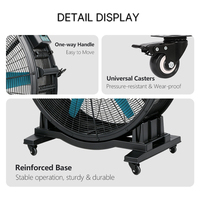 Ventilateur sur pied portable de 1,5 m, grand ventilateur mobile adapté au marché européen, ventilateur silencieux pour les espaces publics