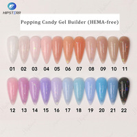 Nouvelle arrivée Gel de bonbons à éclater sans HEMA Builder Extension d'ongles Gel liquide auto-nivelant clous de cercueil de construction