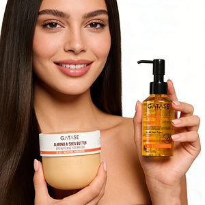 Set Profesional <span class=keywords><strong>para</strong></span> <span class=keywords><strong>el</strong></span> Cuidado del Cabello con Manteca <span class=keywords><strong>de</strong></span> Karité y <span class=keywords><strong>Almendras</strong></span> - Mascarilla Reparadora y <span class=keywords><strong>Aceite</strong></span> Nutritivo <span class=keywords><strong>para</strong></span> Cabello Seco y Dañado - Product Image 4