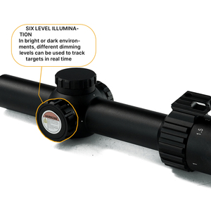 BANGBANG 1-5X24 IR FFP Lunette de tir en aluminium avec tube optique de 30 mm et verre ED de qualité supérieure pour la chasse et l'entraînement en extérieur - Product Image 5