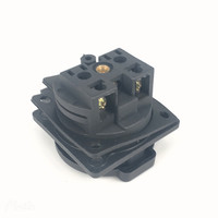 Prise de courant AC EU européenne 2 broches type F avec couvercle, prise étanche 250V 16A E-013