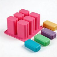 Moule en silicone Candyer à 6 cavités rectangulaires pour savon artisanal, gâteau au chiffon, mousse et pâtisserie DIY