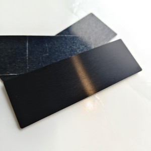 <span class=keywords><strong>Targhetta</strong></span> adesiva in alluminio resistente alla corrosione anodizzato nero personalizzabile - Product Image 5