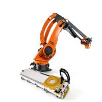Robot Palletizing Kelas Makanan KUKA KR140 R3200-2 PA, Beban Angkut 140kg, Lengan 3195mm, Workstation Robot Industri untuk Palletizing
