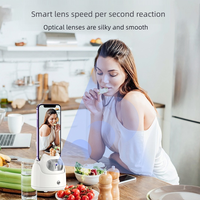 Stabilisateur intelligent à suivi IA avec rotation 360°, perche à selfie pour téléphone portable, anti-tremblement, grand angle, batterie de suivi de 3,5 heures pour Vlog