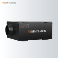 Boîtes de filtration d'air en acier inoxydable de 6 pouces, 350 m3/h, solution de filtration d'air, filtres HEPA et à charbon pour toute la maison